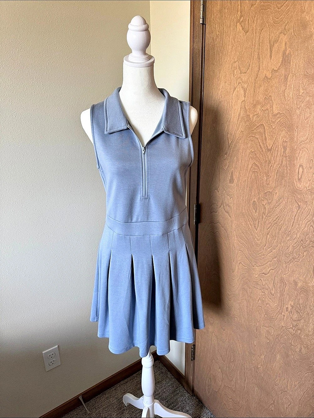 VICI Mini Polo Dress in Blue Size Large Like New